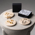 IRIS eye earrings in 925 silver with green stone – AGUDO Studio